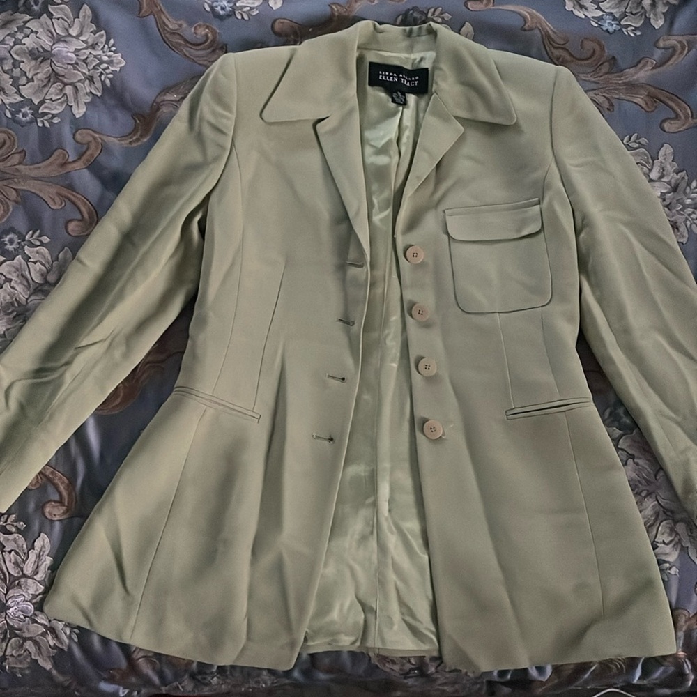Ellen Tracy Olive Blazer